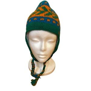 Kusan Handmade Wool Cap Hat Beanie Ear Flaps Unisex